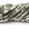 Natural Shining Pyrite Smooth 3d Cube Box Beads Strand Length is 14 Inches & Sizes from 6mm Approx